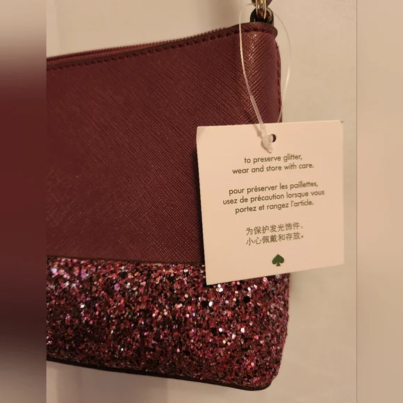 Kate Spade Cherry Red Glitter Crossbody - Picture 3 of 12